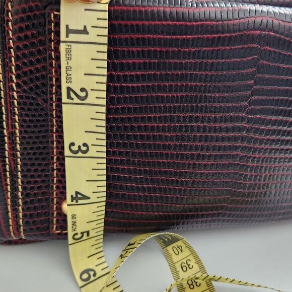 Dooney & Bourke Lizard Embossed Drawstring Shoulder Bag - Picture 13 of 15